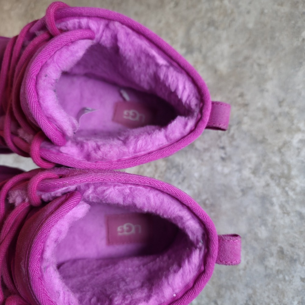 Ugg Neumel Chukka Boot Pink Sherpa Lined Women's Boots Pull On Size 8 - Picture 7 of 11